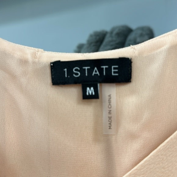 1.State Gypsy Night Peach Flowy Tank Top Size Med NEW WITH TAGS - Picture 4 of 9